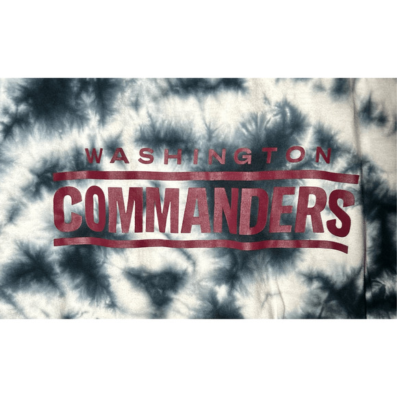 Washington Commanders NFL New Era Short Sleeve Black & White Tie Dye T-shirt M - Picture 4 of 8